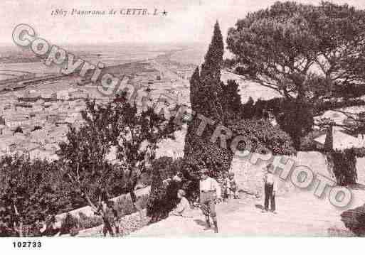 Ville de SETE, carte postale ancienne