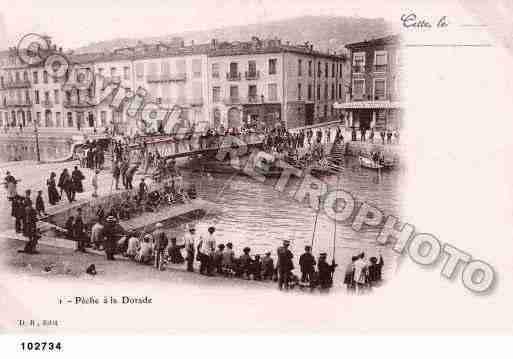 Ville de SETE, carte postale ancienne