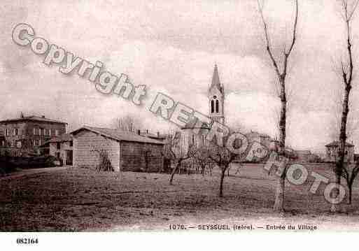 Ville de SEYSSUEL, carte postale ancienne