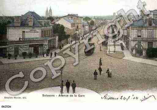 Ville de SOISSONS, carte postale ancienne