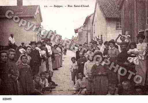 Ville de SUIPPES, carte postale ancienne