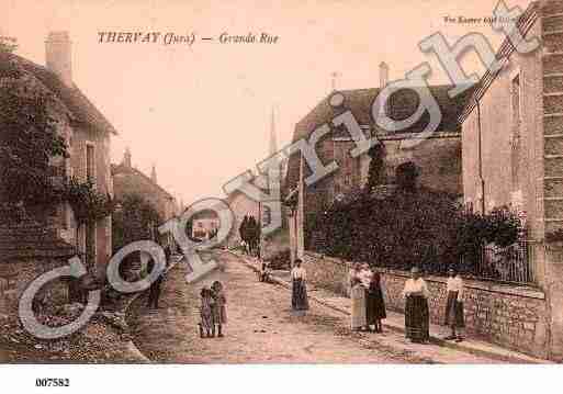 Ville de THERVAY, carte postale ancienne