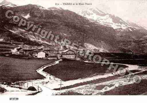 Ville de TIGNES, carte postale ancienne