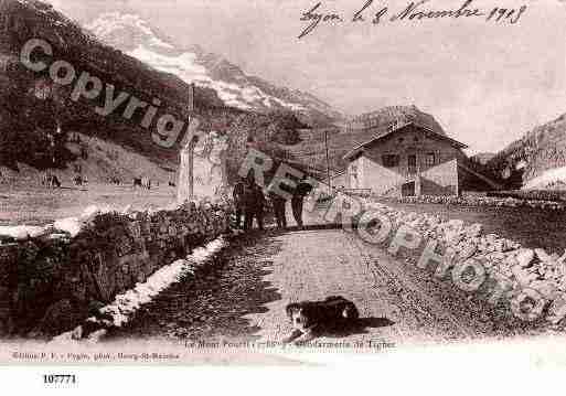 Ville de TIGNES, carte postale ancienne