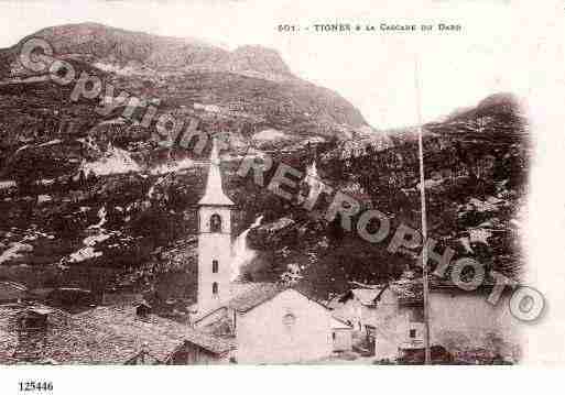 Ville de TIGNES, carte postale ancienne