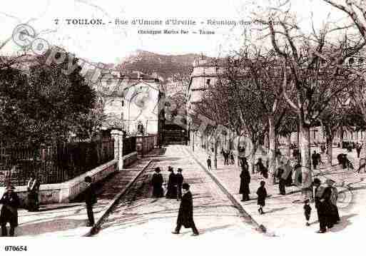 Ville de TOULON, carte postale ancienne