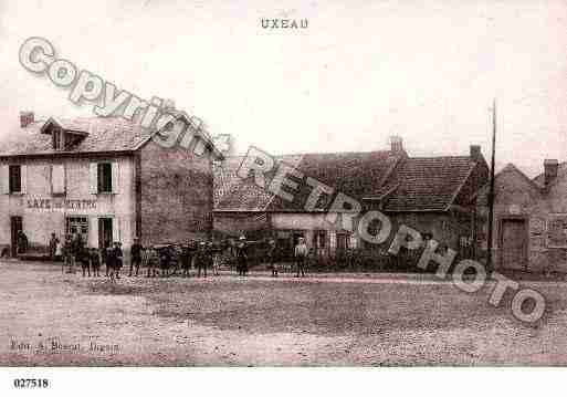 Ville de UXEAU, carte postale ancienne