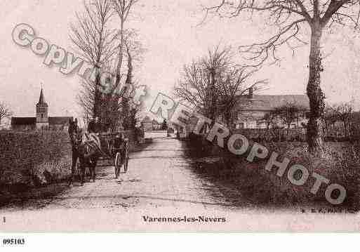 Ville de VARENNESVAUZELLES, carte postale ancienne