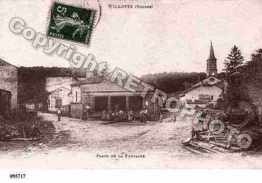 Ville de VILLOTTE, carte postale ancienne