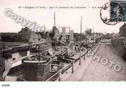 Ville de ARQUES, carte postale ancienne