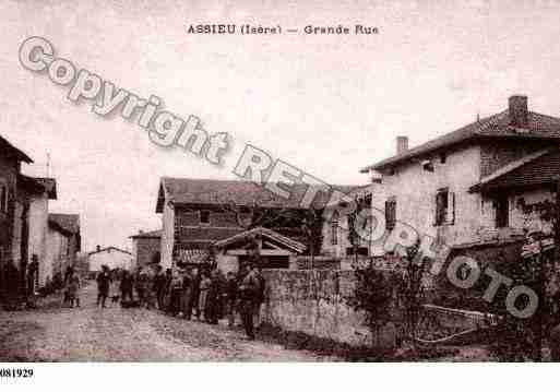 Ville de ASSIEU, carte postale ancienne