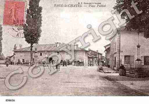 Ville de BAGELECHATEL, carte postale ancienne