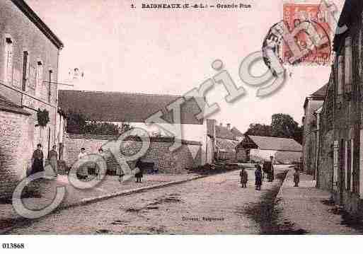 Ville de BAIGNEAUX, carte postale ancienne