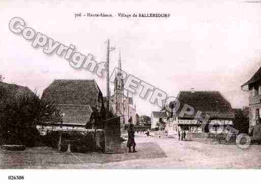 Ville de BALLERSDORF, carte postale ancienne