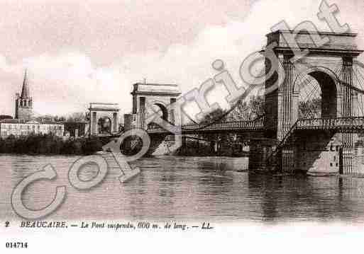 Ville de BEAUCAIRE, carte postale ancienne