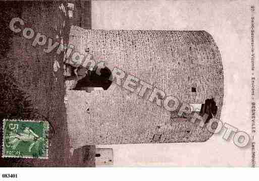 Ville de BESNEVILLE, carte postale ancienne