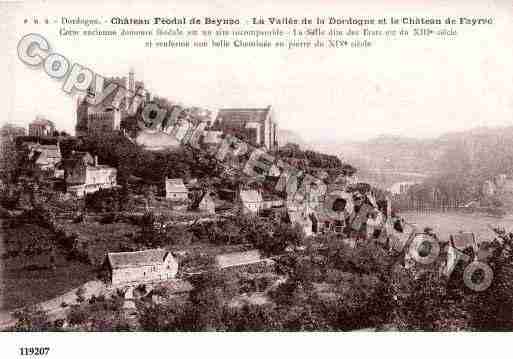 Ville de BEYNACETCAZENAC, carte postale ancienne