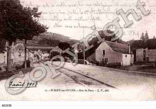 Ville de BLIGNYSUROUCHE, carte postale ancienne