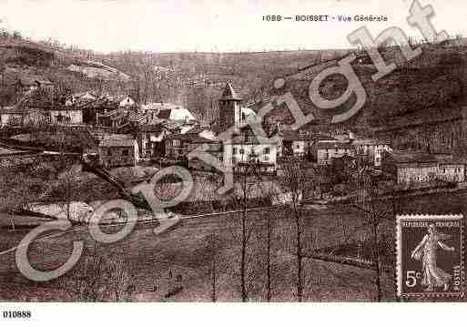 Ville de BOISSET, carte postale ancienne