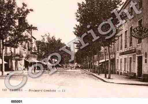 Ville de CAHORS, carte postale ancienne