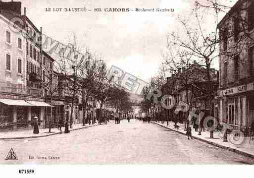 Ville de CAHORS, carte postale ancienne