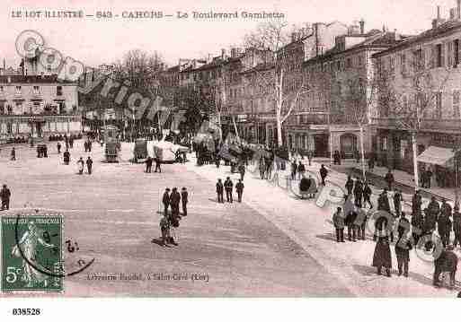 Ville de CAHORS, carte postale ancienne