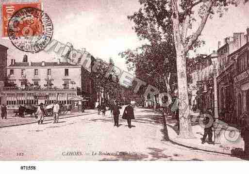 Ville de CAHORS, carte postale ancienne