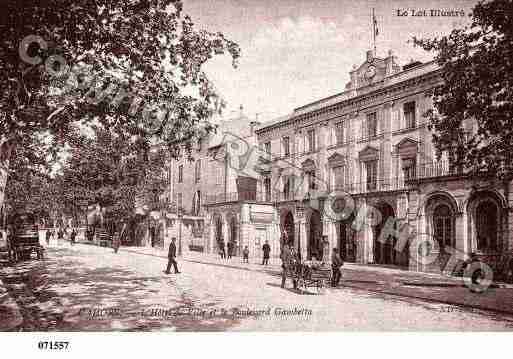 Ville de CAHORS, carte postale ancienne