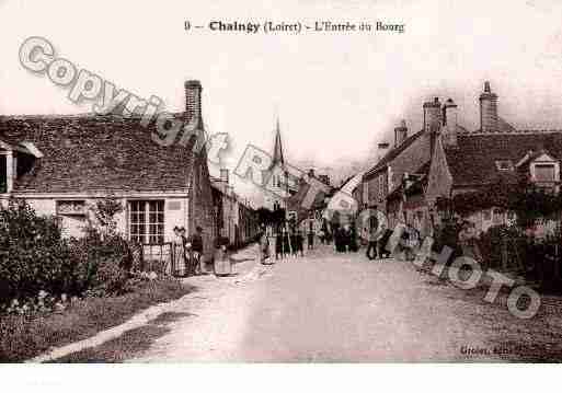 Ville de CHAINGY, carte postale ancienne