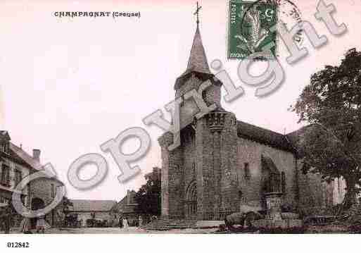 Ville de CHAMPAGNAT, carte postale ancienne