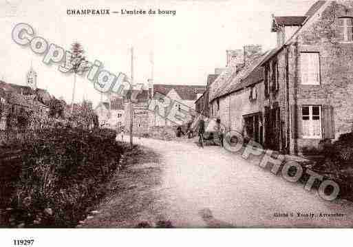 Ville de CHAMPEAUX, carte postale ancienne