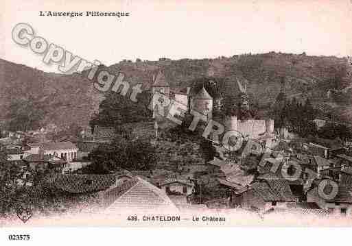 Ville de CHATELDON, carte postale ancienne