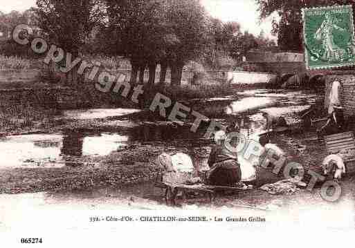 Ville de CHATILLONSURSEINE, carte postale ancienne