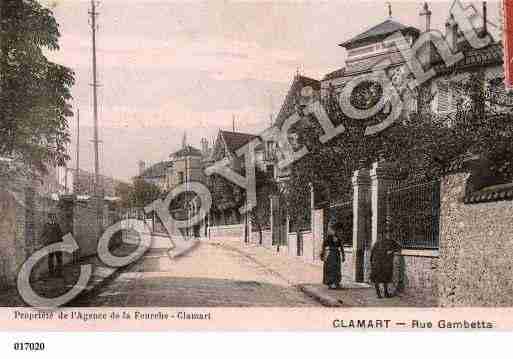 Ville de CLAMART, carte postale ancienne