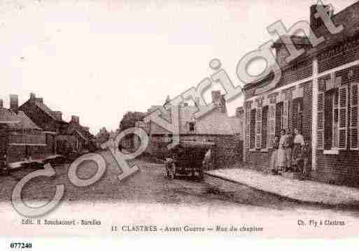 Ville de CLASTRES, carte postale ancienne