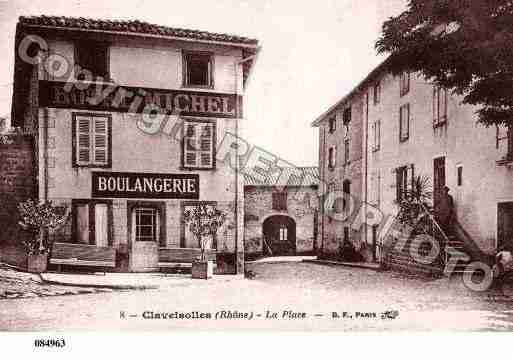 Ville de CLAVEISOLLES, carte postale ancienne