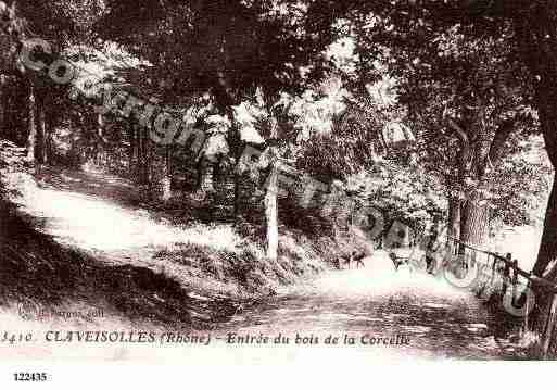 Ville de CLAVEISOLLES, carte postale ancienne