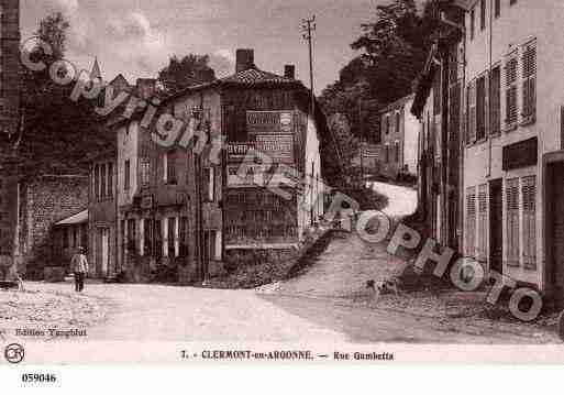 Ville de CLERMONTENARGONNE, carte postale ancienne