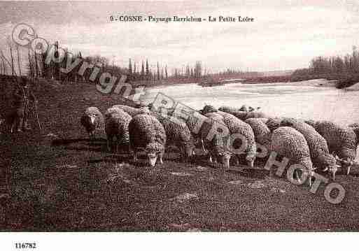 Ville de COSNESURLOIRE, carte postale ancienne
