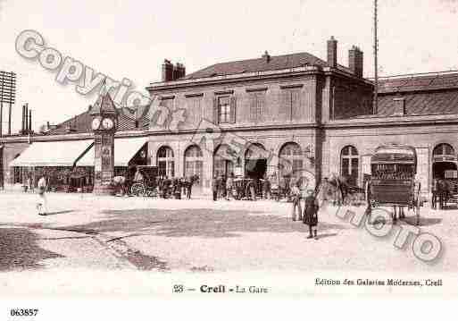 Ville de CREIL, carte postale ancienne