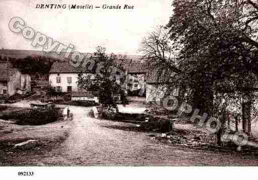 Ville de DENTING, carte postale ancienne