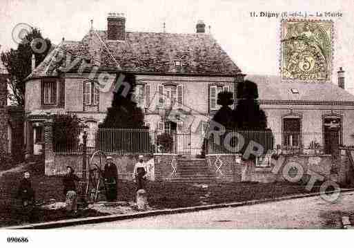 Ville de DIGNY, carte postale ancienne