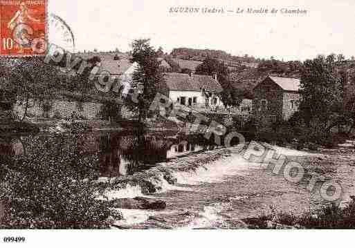 Ville de EGUZONCHANTOME, carte postale ancienne