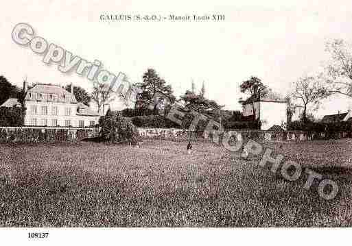 Ville de GALLUIS, carte postale ancienne