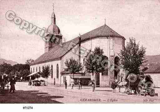 Ville de GERARDMER, carte postale ancienne