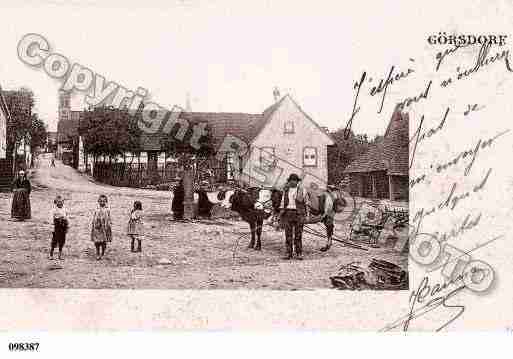 Ville de GOERSDORF, carte postale ancienne