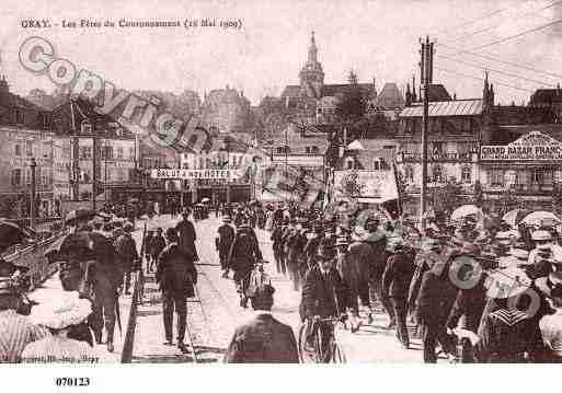 Ville de GRAY, carte postale ancienne