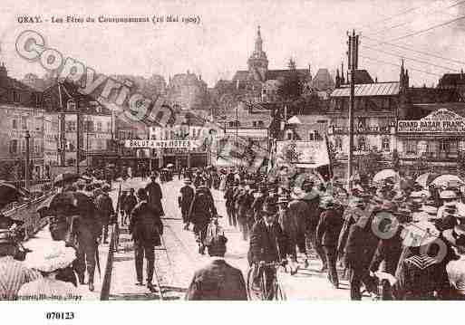 Ville de GRAY, carte postale ancienne