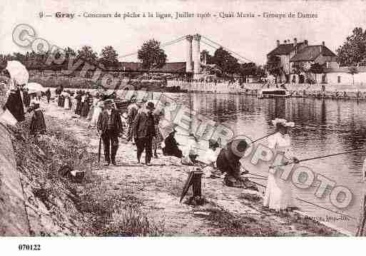 Ville de GRAY, carte postale ancienne