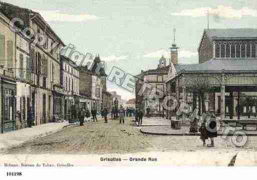 Ville de GRISOLLES, carte postale ancienne